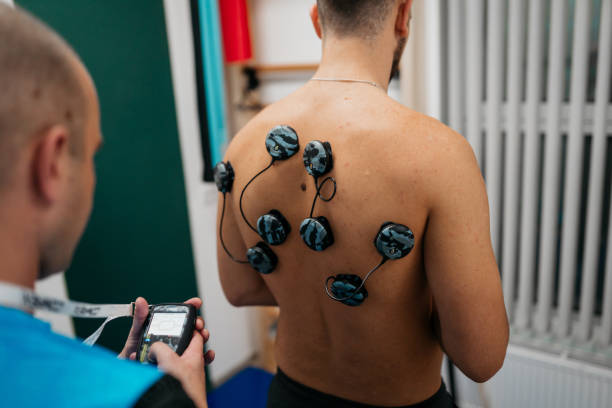 Electrical stimulation applied to a patient's back